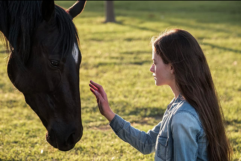 Mackenzie Foy in Black Beauty Disney+ film, Besides The Bit.