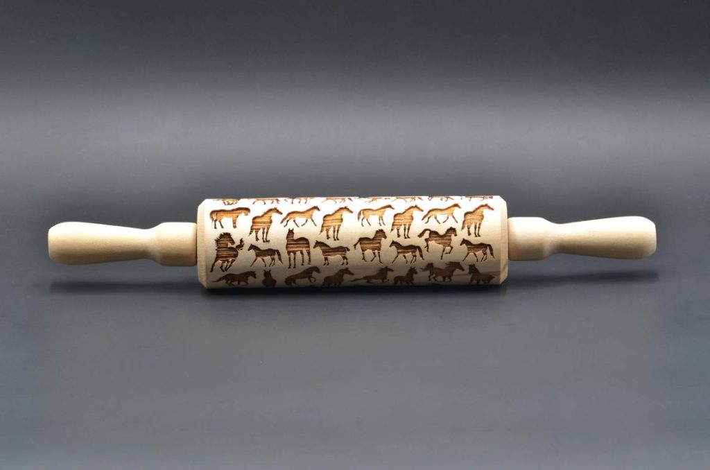 gift for horse lovers: horse rolling pin