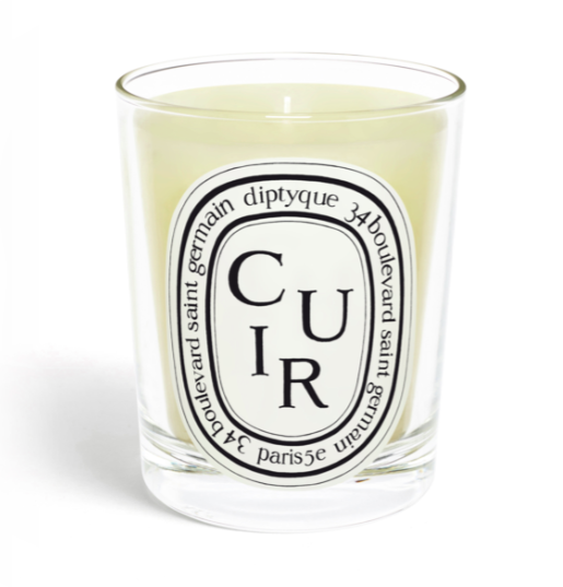 leather scented candle diptyque