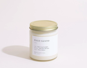 palo santo candle 