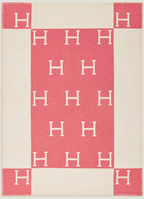 Hermes Baby blanket pink