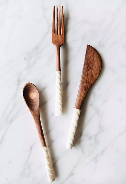 wooden rustic farmhouse spoons